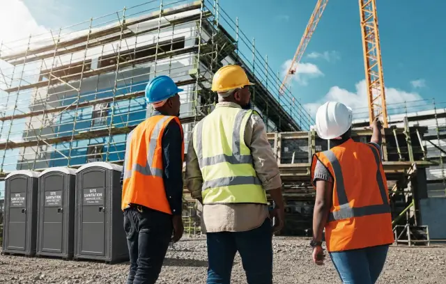 construction site porta potties