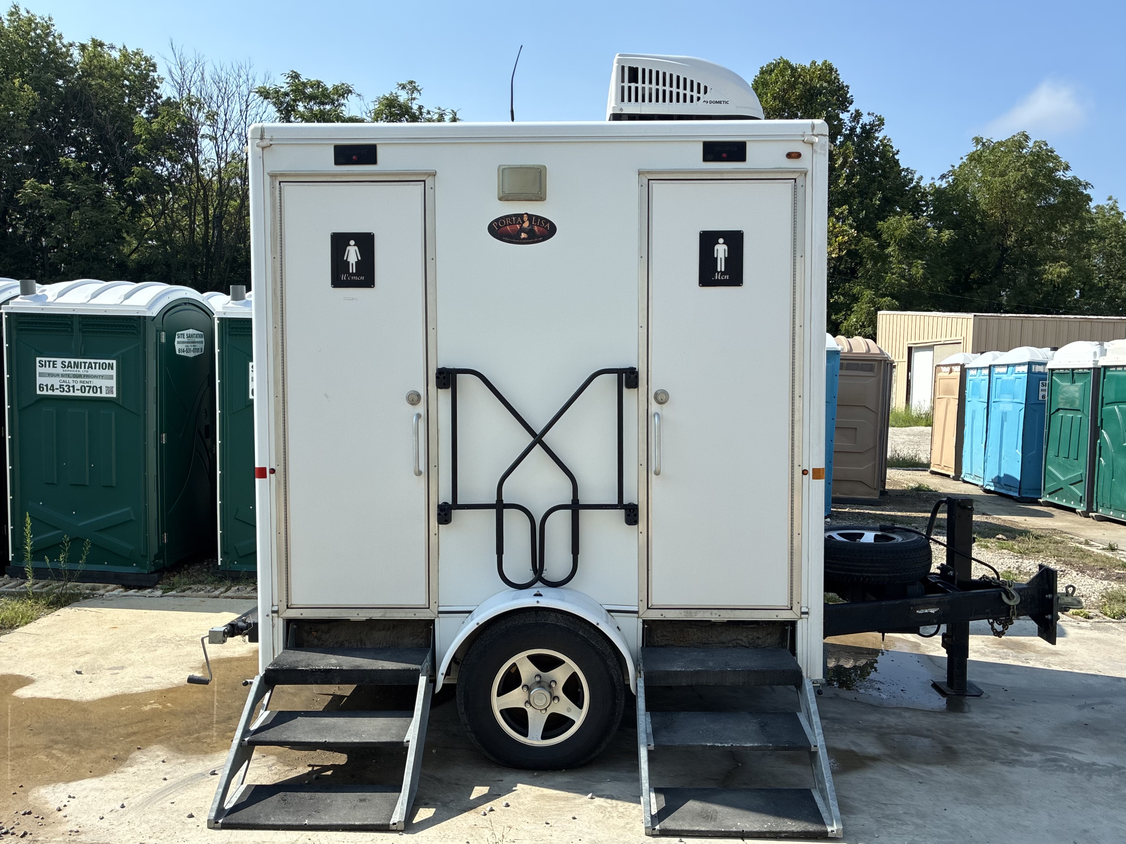 Trailer porta potty rental Columbus Ohio